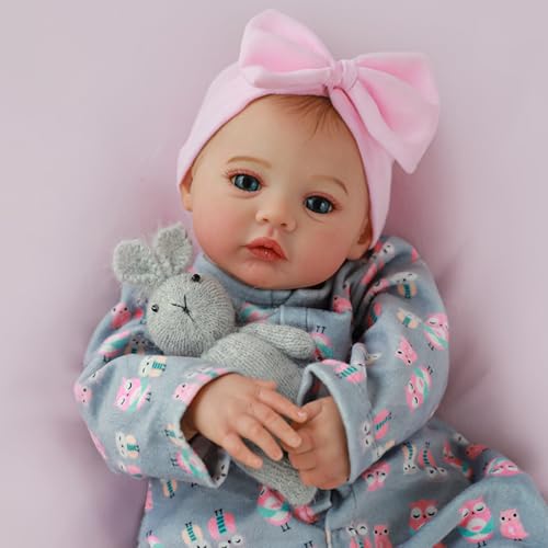 18 Inch Realistic Reborn Baby Doll Girl with Soft Weighted Body H76938
