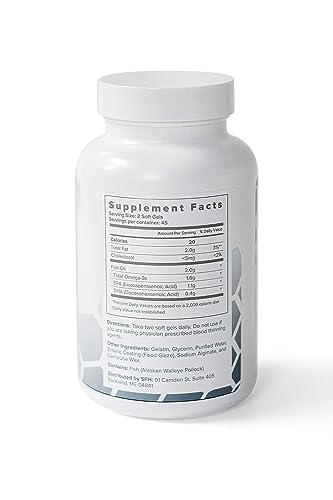 Omega 3 Fish Oil Capsules 2000mg for Heart Joint Brain Health S870