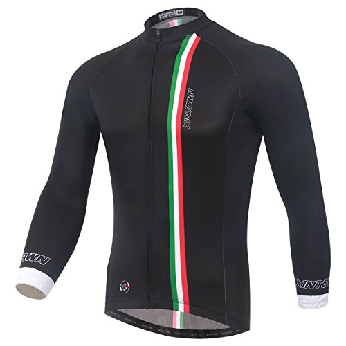 Thermal Winter Cycling Set for Men Long Sleeve Jersey and 3D Padded Pants H249