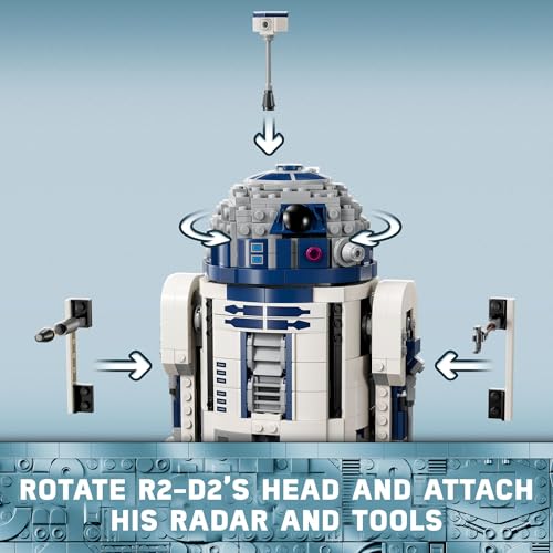 Star Wars R2-D2 Building Toy Set for Kids Ages 10+ P84277