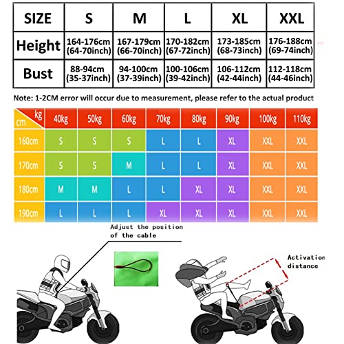Motorcycle Airbag Vest Lightweight Reflective Riding Vest with Tail G52326