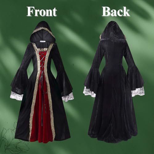 Medieval Tea Party Dress with Bubble Sleeves and Belt J695606