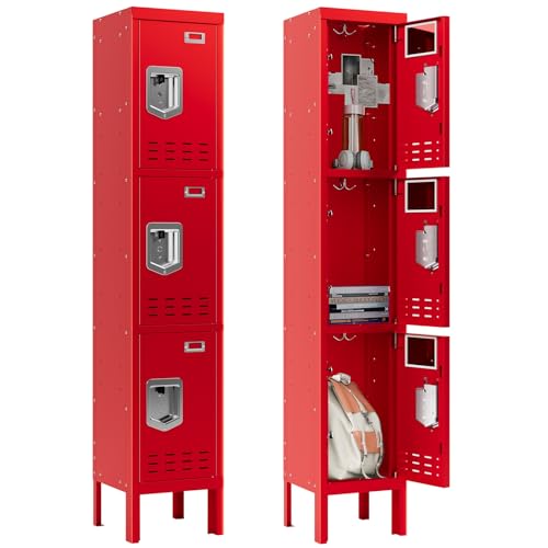 Metal Cabinet with Lockable Door for Office, Gym, School, Home A290