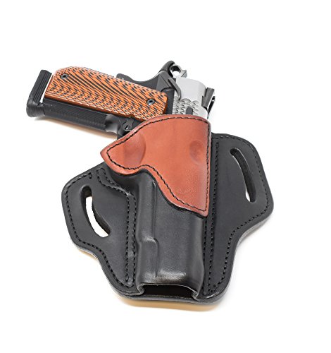 1911 Leather Holster, Right Hand OWB for Belts, Fits 4" and 5" Barrels A430130