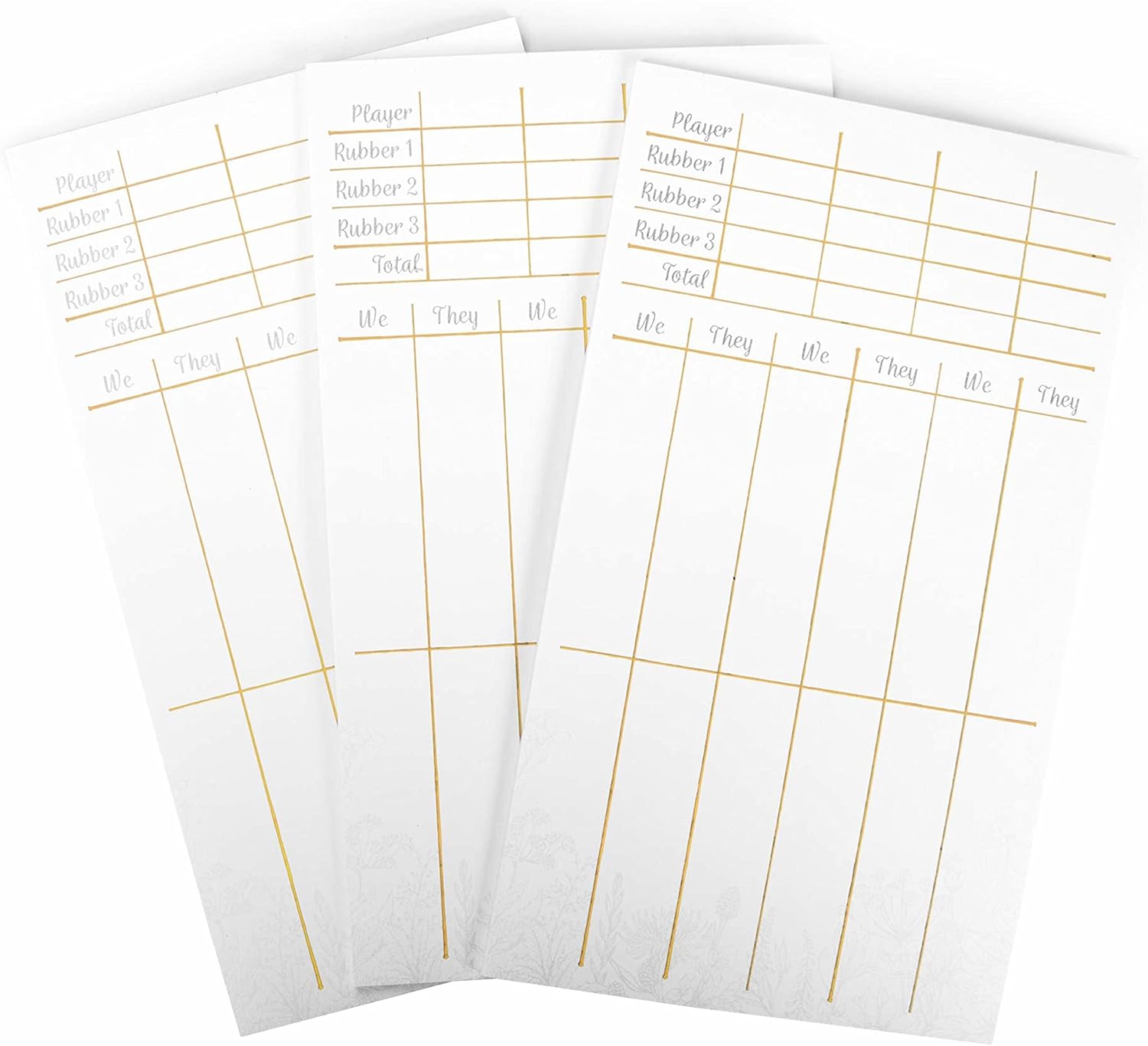 Bridge Scorecards, 75-Pack Replacement Score Sheets T531901