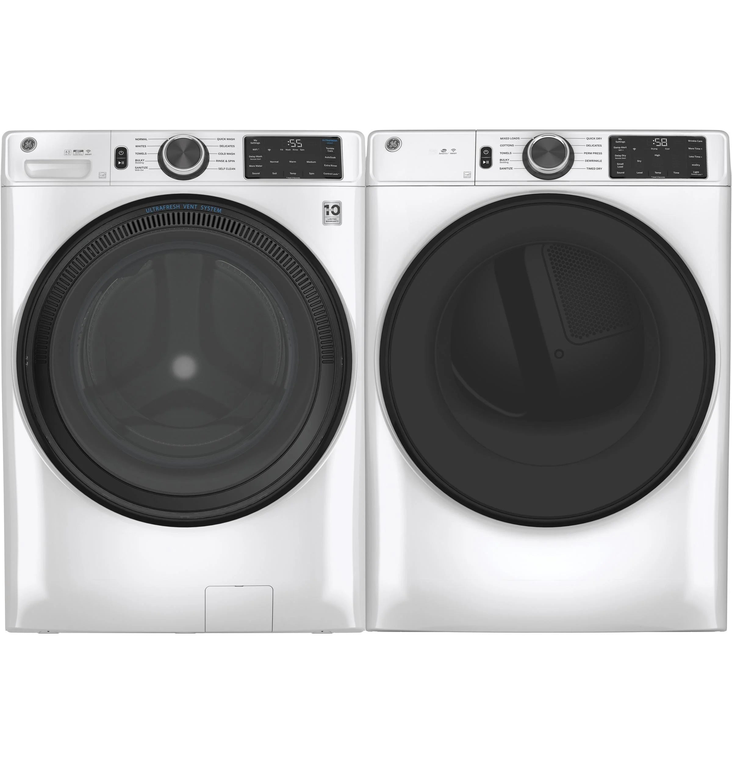 28" Wide 7.8 Cu Ft Gas Dryer - White N154