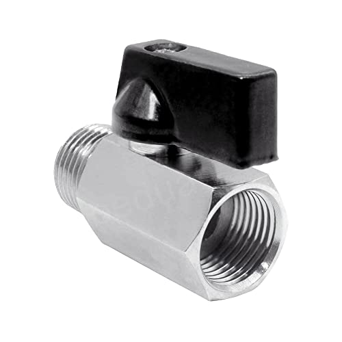Brass Mini Ball Valve NPT Female x Male Shut-Off Valve D8639
