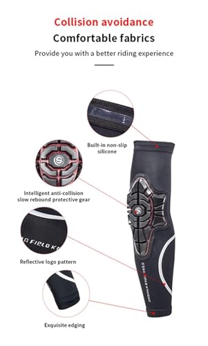 Motorcycle Knee Elbow Shin Guard Pads for Men Women Motocross Protection Gear X678257
