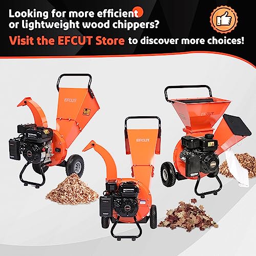Wood Chipper Shredder Mulcher, 7 HP Gas Powered, 3 Inch Max Capacity C5730