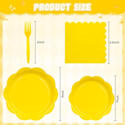 Ivory Paper Plates and Napkins Set for 50 Guests, Disposable Tableware with Utensils M509