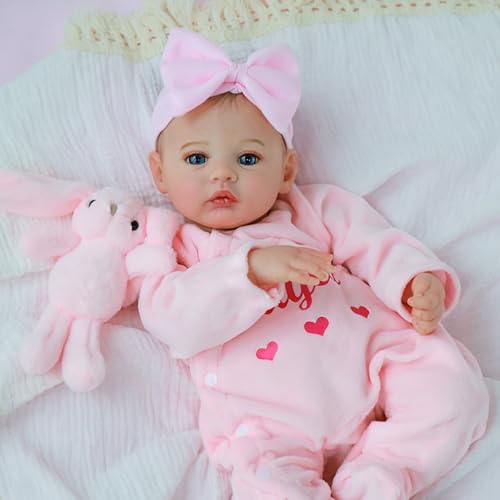 18 Inch Realistic Reborn Baby Doll Girl with Soft Weighted Body H76938
