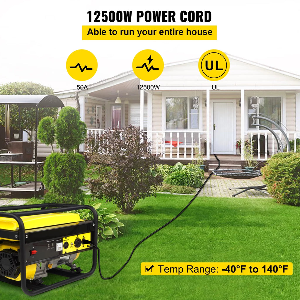 RV Extension Cord 25ft 50Amp, Heavy Duty Generator Cord Y5962
