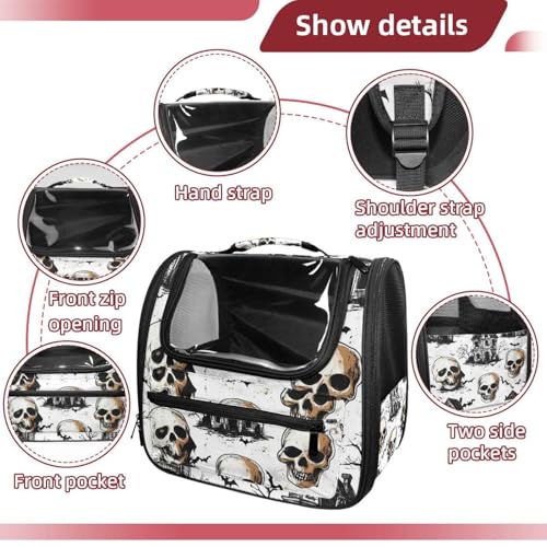 Halloween Cat Backpack Carrier, Breathable Bubble Pet Backpack R5452