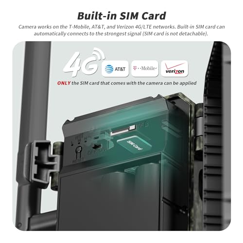 4G LTE Cellular Trail Camera with Live Streaming and Motion Activation J5433