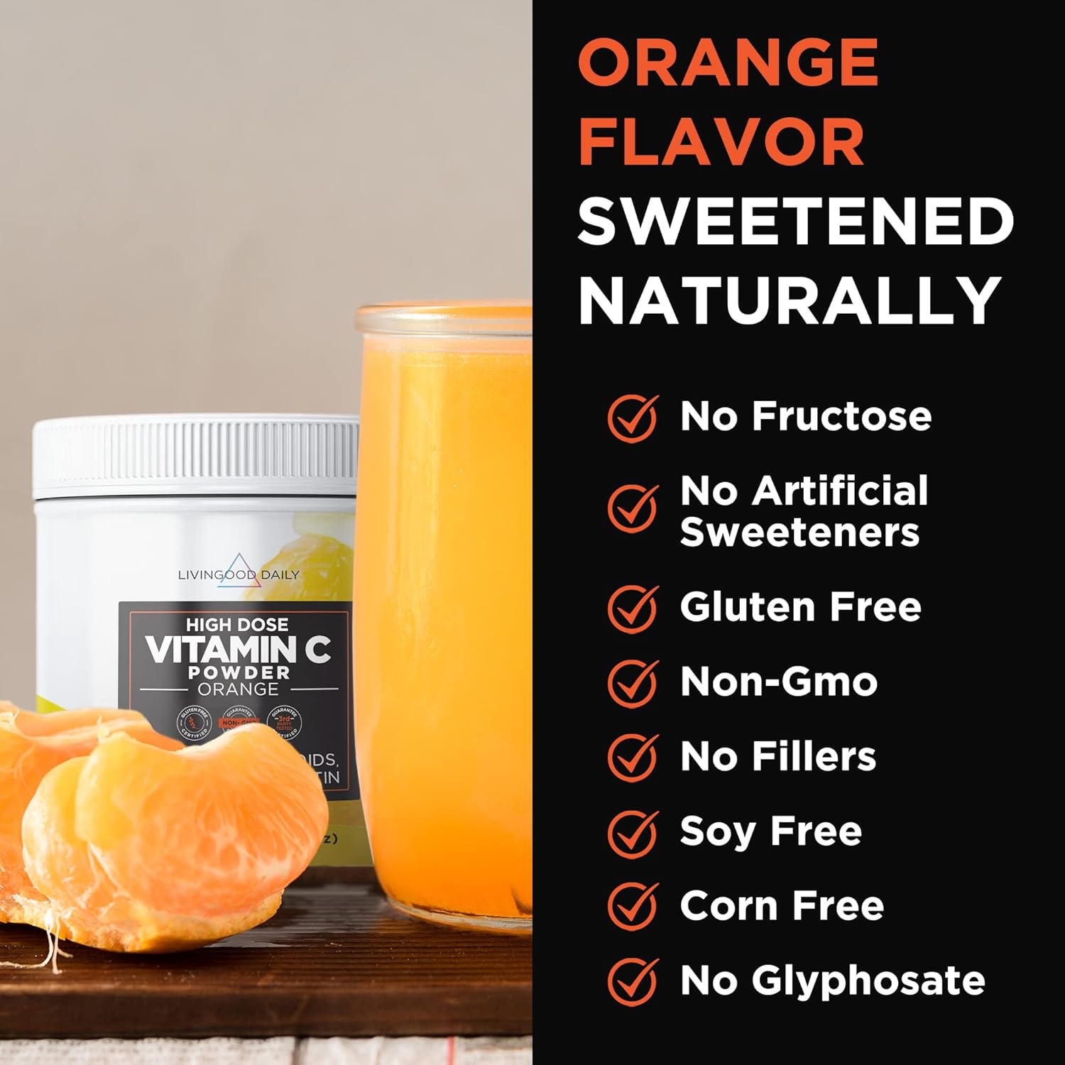 Vitamin C Powder Supplement with Quercetin and Citrus Bioflavonoids F99478
