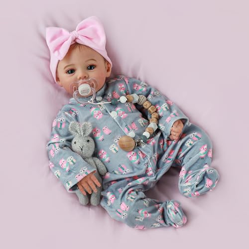 18 Inch Realistic Reborn Baby Doll Girl with Soft Weighted Body H76938