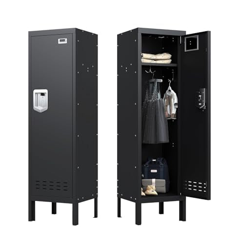 5-Door Steel Storage Locker with Hooks and Card Slots M92401