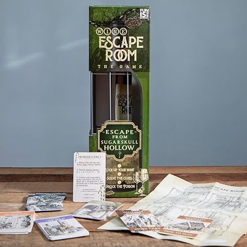 Escape Room Game Wine Bottle Puzzle Box for Adults S480582