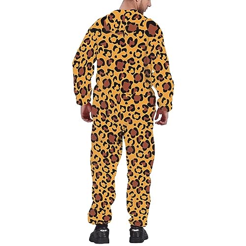 Adult Onesie Hooded One-Piece Pajama Zipper Jumpsuit for Men and Women I930