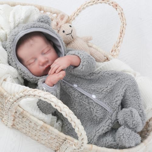18 Inch Realistic Reborn Baby Doll with Vinyl Body and Accessories Q173