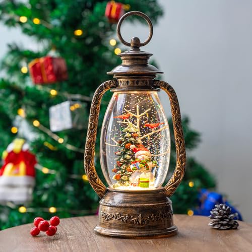 Nutcracker Snow Globe Lantern with Music and Timer Z50315
