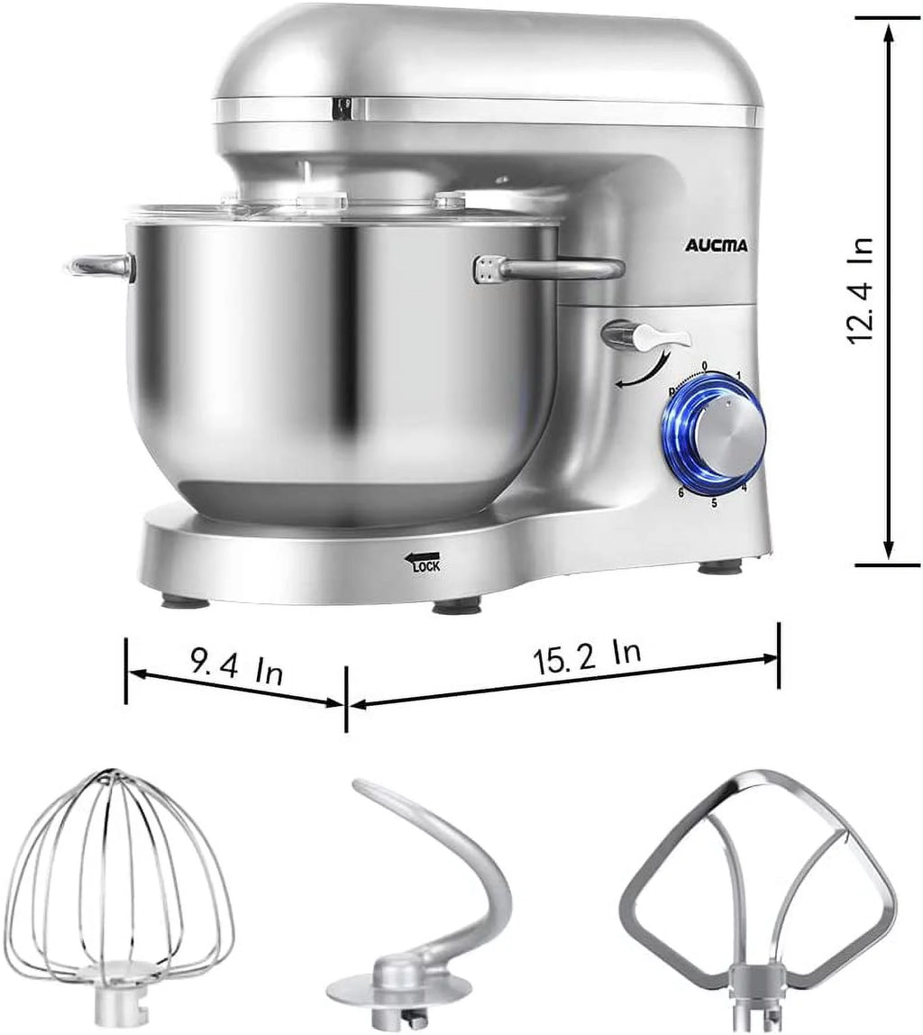 Stand Mixer 6.5-QT 660W 6-Speed Tilt-Head Kitchen Electric Mixer I643290