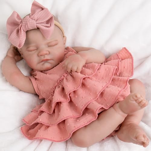 Reborn Baby Doll Girl 20" Realistic Sleeping Newborn with Feeding & Outfit Set F6590