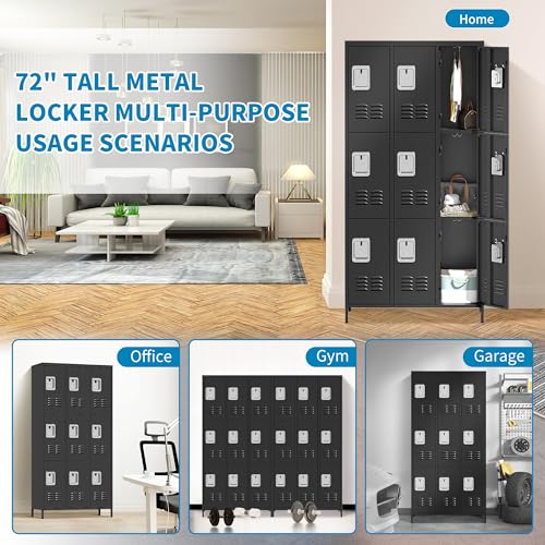 Metal Lockers with Shelves 72" H for Employees C448234