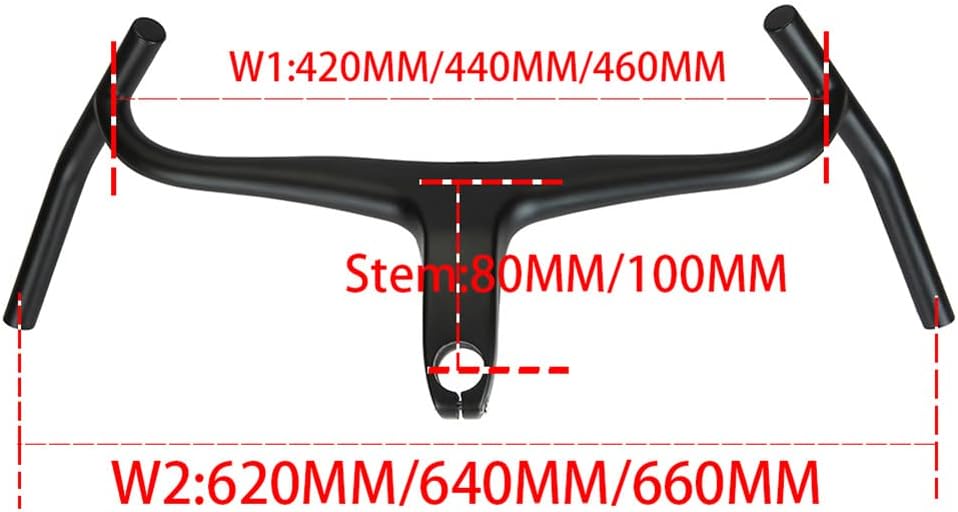 Carbon Fiber Drop Bar Handlebar for Road Bikes U7061