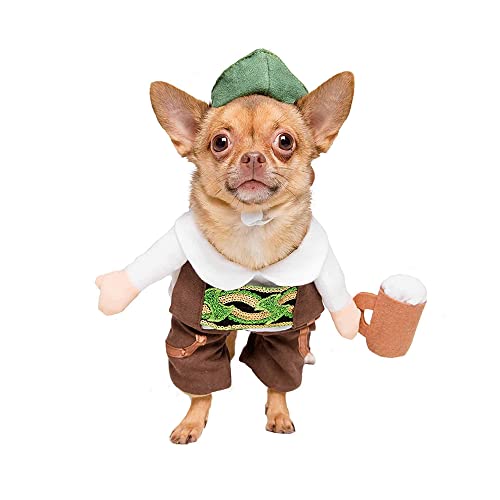 X-Large German Oktoberfest Dog Costume for Halloween Parties Z31358