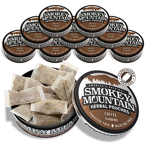 Smokey Mountain Pouches - Nicotine-Free and Tobacco-Free - 10 Can - 15 Energy Pouches
