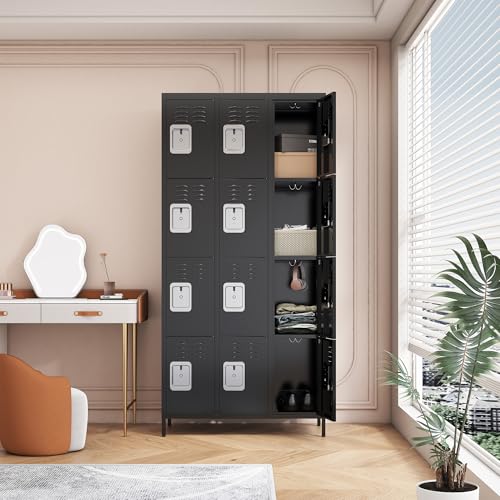 Steel Lockers for Employees, Lockable Storage Cabinet with Assembly X270
