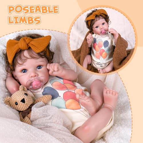 Lifelike Reborn Baby Doll 20 Inch Realistic Newborn Girl with Gift Box X3105