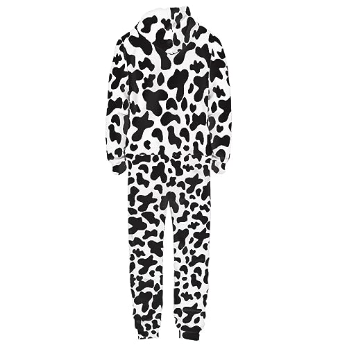 Adult Onesie Hooded One-Piece Pajama Zipper Jumpsuit for Men and Women I930