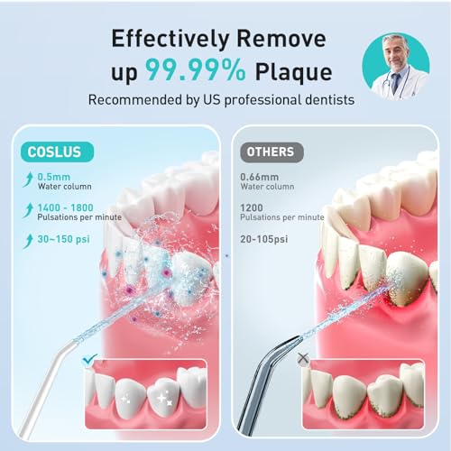 Water Dental Flosser Pick for Teeth: 4 Modes Cordless Portable 300ML IPX7 Waterproof Oral Irrigator C88775