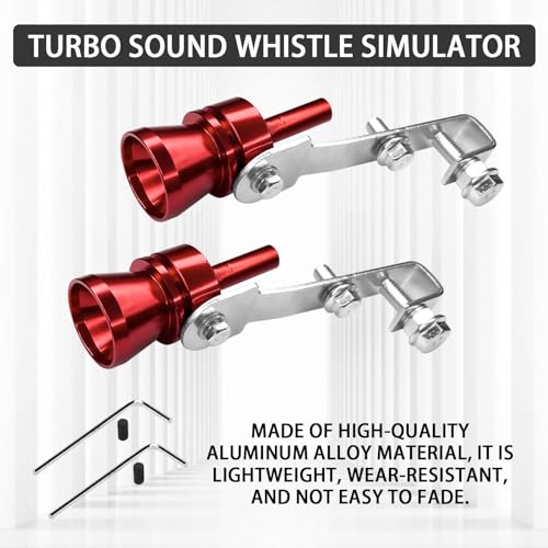 Turbo Whistle Exhaust Muffler Pipe, Aluminum Alloy Car Roar Maker J354