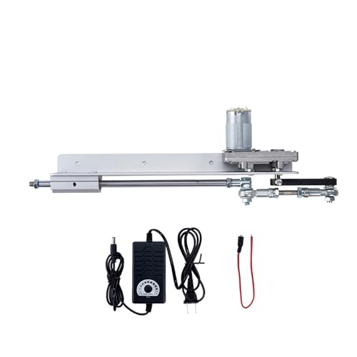 GERRIT Electric Linear Actuator Reciprocating Cycle Linear DIY Motor DC 12V/24V Linear Actuator Stroke 30-150MM Gear Adjustable Telescopic with Speed Controller