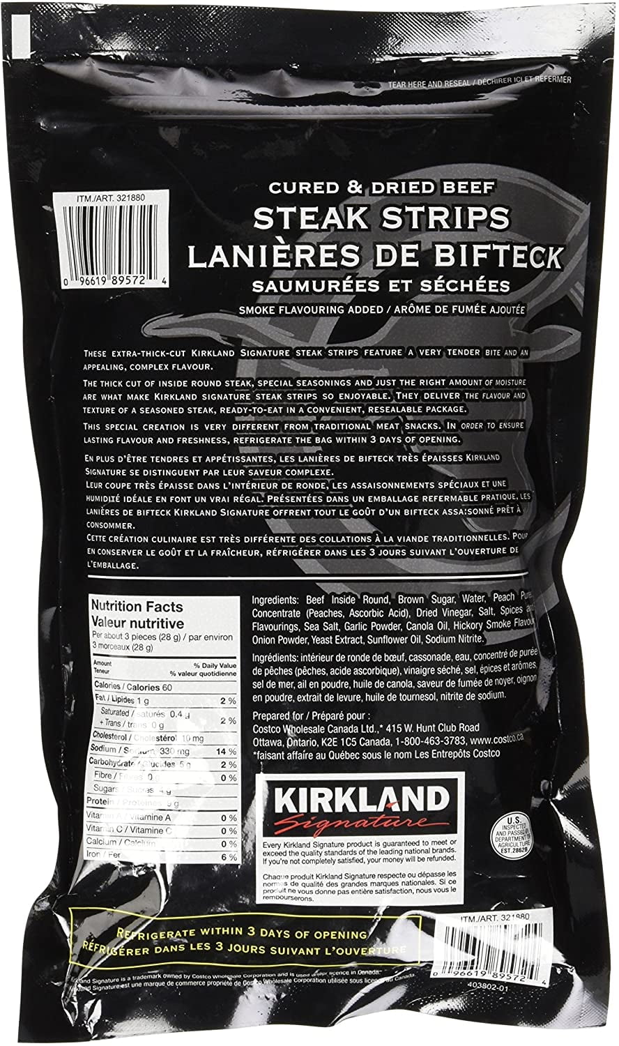 Beef Steak Strips Jerky 12 Oz C825238