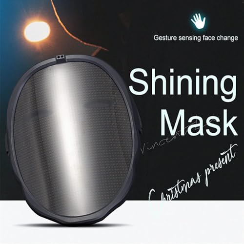 Programmable LED Face Mask for Halloween Costume B597941