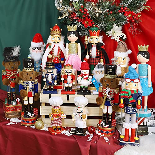 14 Inch Christmas Nutcracker Bear Drummer Ornaments, Tabletop Centerpiece Decor W663