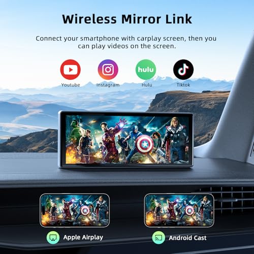 9.26-inch Wireless CarPlay Screen with GPS Navigation, Bluetooth, Touch Screen G754