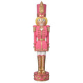 Haute Decor Classic Red and Green Christmas Nutcracker Holiday Decoration for Indoor/Outdoor Use - 37-inch Freestanding Sturdy Resin Construction - Indoor or Outdoor