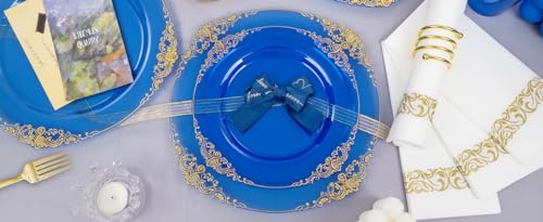 Gold Plastic Dinnerware Set for 50 Guests N48810