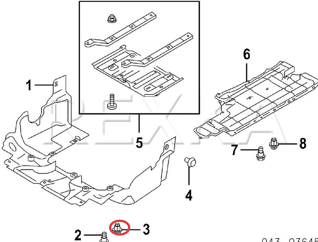 41pcs Front Fender Liner & Engine Cover Push-Type Retainers Clips Fasteners for Subaru M941