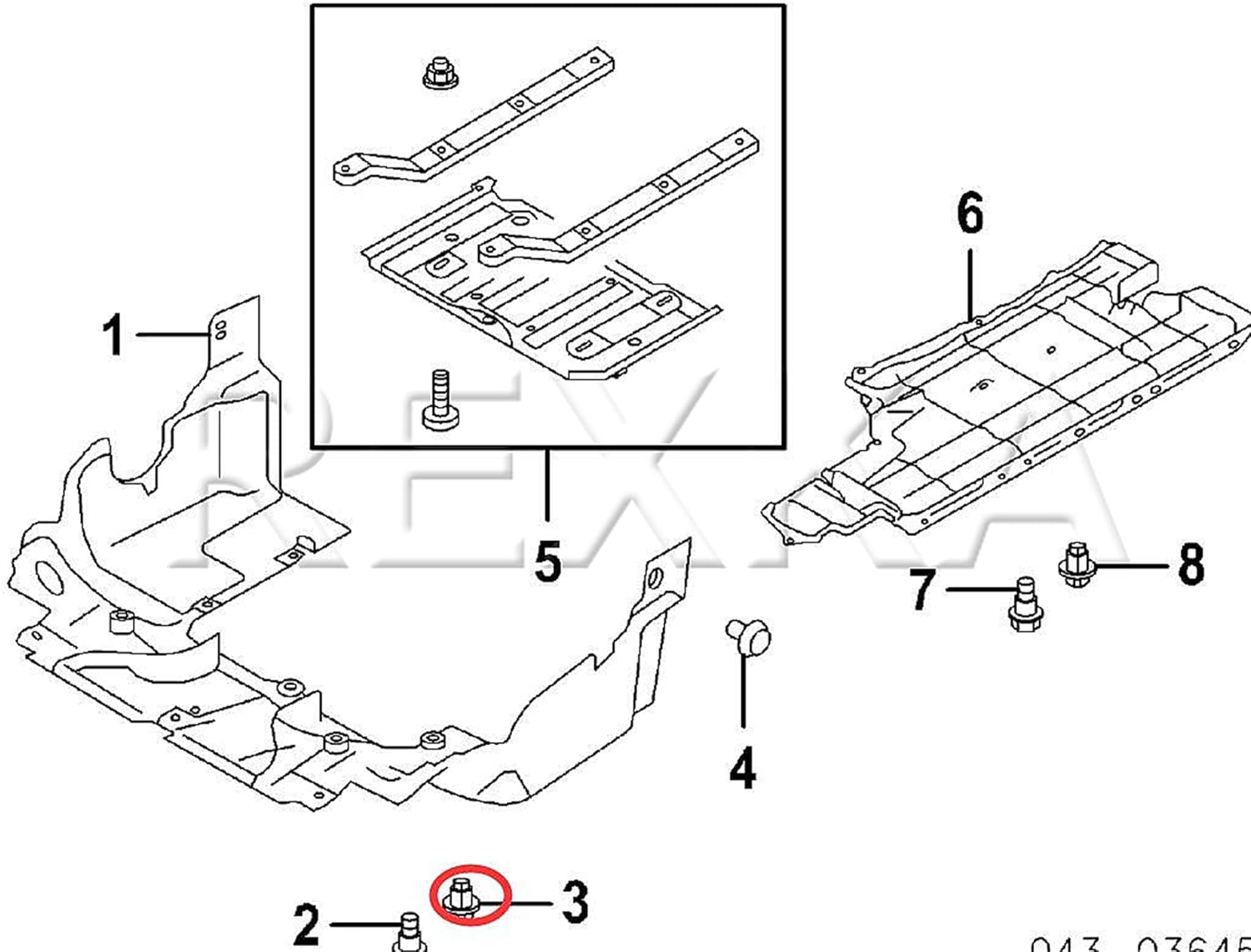 41pcs Front Fender Liner & Engine Cover Push-Type Retainers Clips Fasteners for Subaru M941