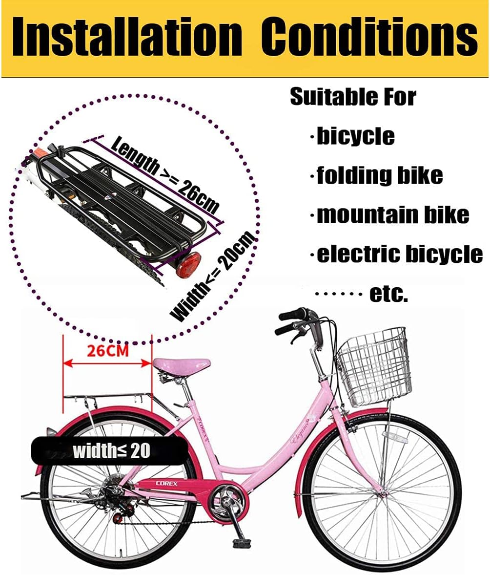 Kids Bike Rear Seat with Backrest and Foot Pedals T388