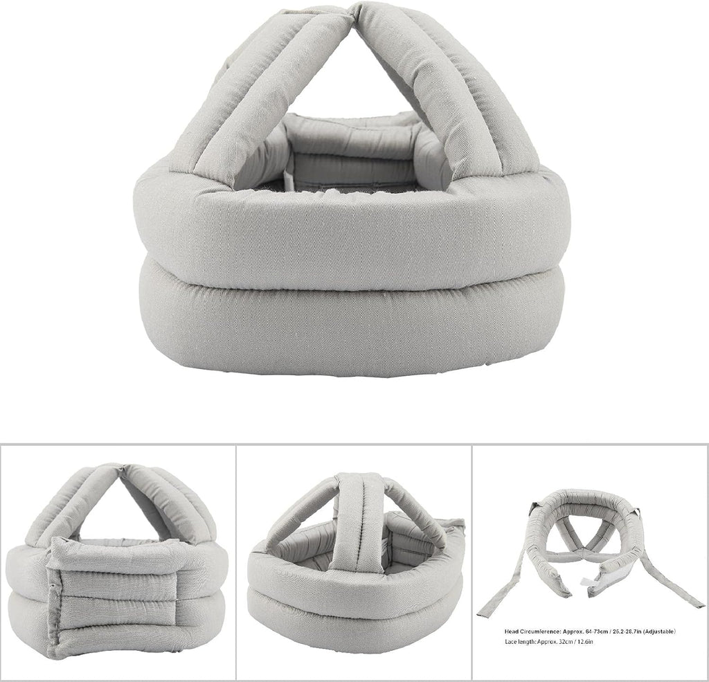 Elderly Head Bump Cap Anti Shock Protective Hat Gray E7230