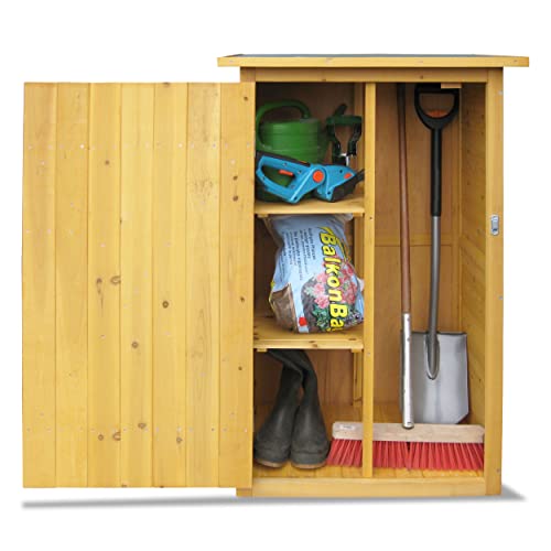 Outdoor Storage Shed with Floor and Adjustable Shelves D415352