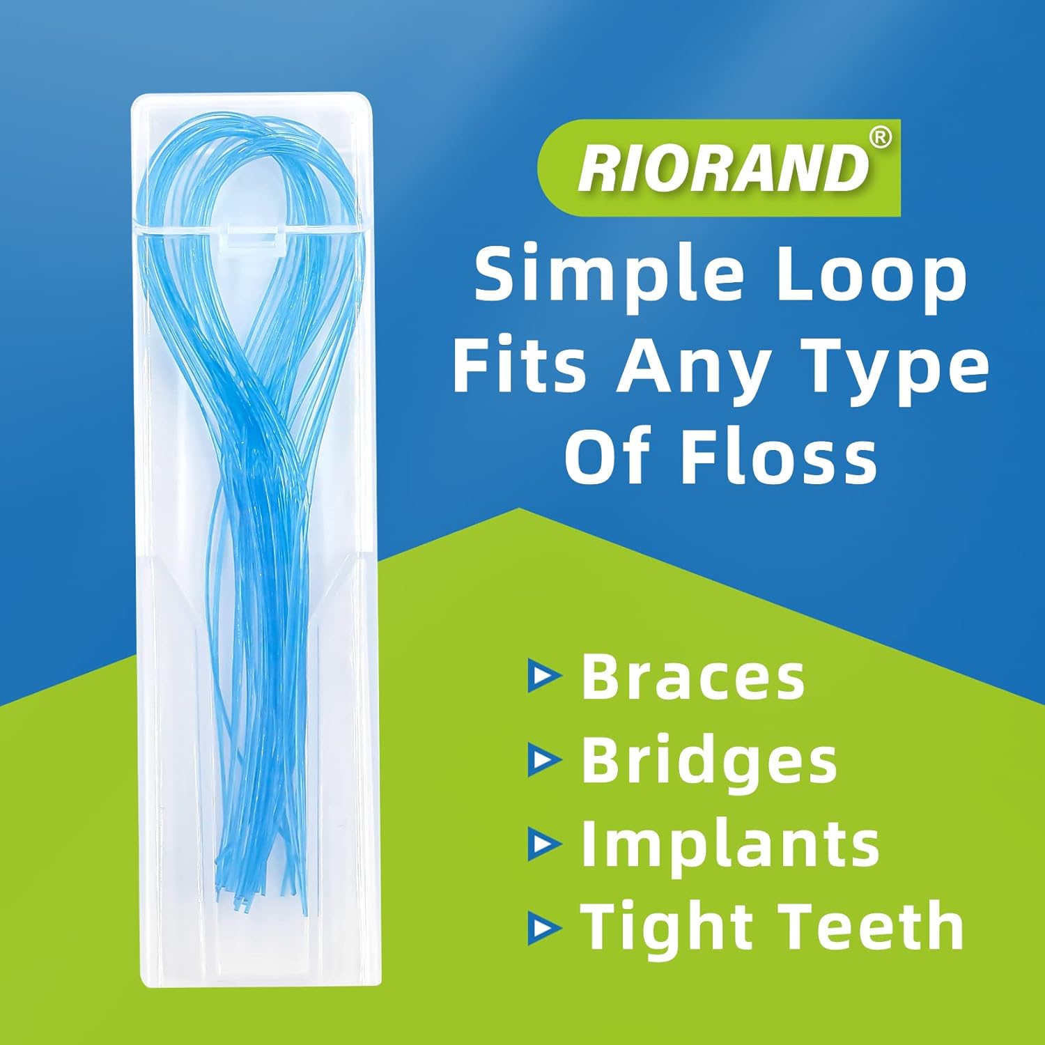 Floss Threaders for Braces, Bridges, and Implants, 200 Count X408