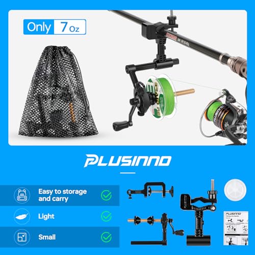 Fishing Line Spooler for Reels, Unwinding Function, Works with Spinning & Cast Reels A734